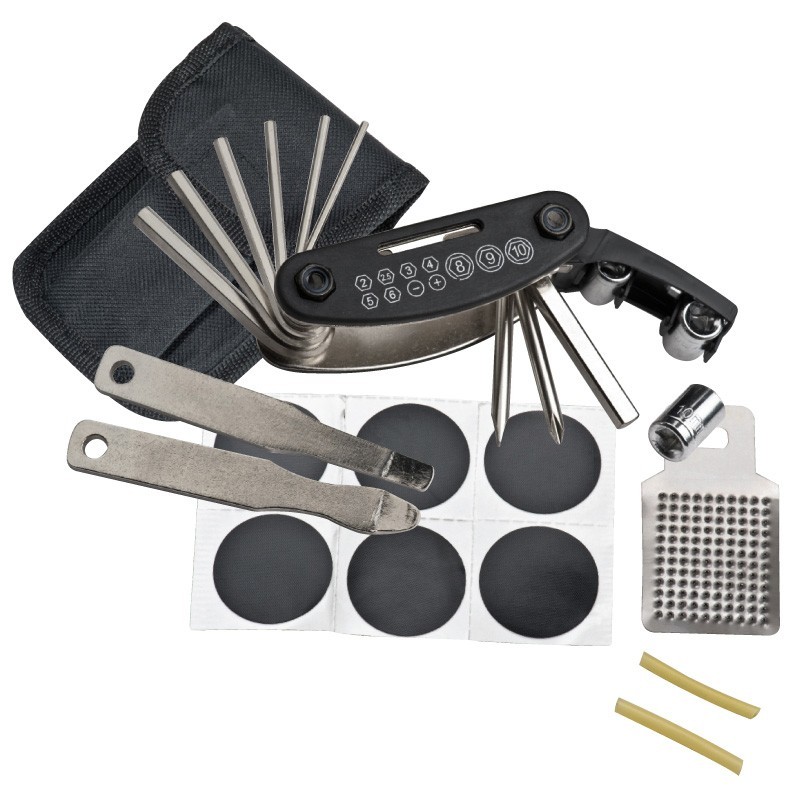 Set kit reparatii bicicleta - 800103, Black