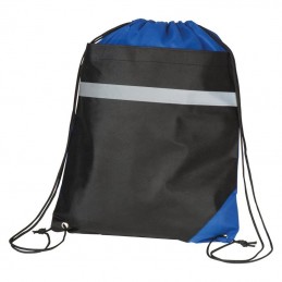 Rucsac cu siret s banda reflectorizanta - 099404, Blue