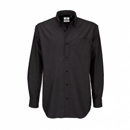 Camasa barbati oxford 70% cotton / 30% polyester, 135 g/m² BK01-NEGRU