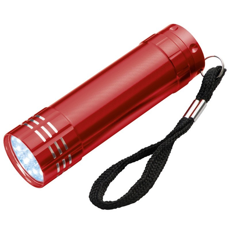 Lanterna metalica 9 LED-uri  - 190405, Red