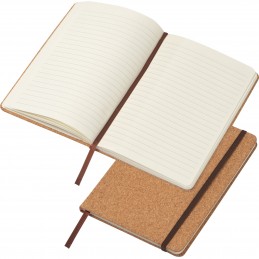 Caiet notiţe cu copertă din plută, A5 pagini liniate - 2082613, Beige
