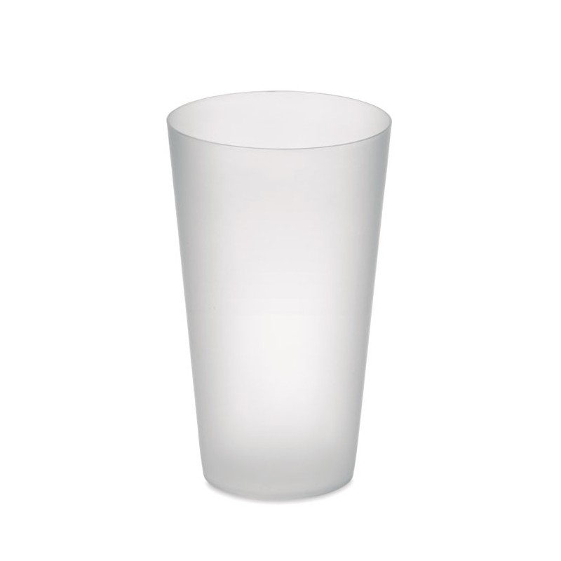FESTA CUP - Frosted PP cup 550 ml          MO9907-26, Transparent white