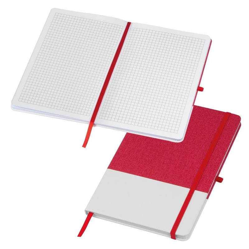 Carnetel A5 cu 160 pagini matematica coperta PU - 144505, RED