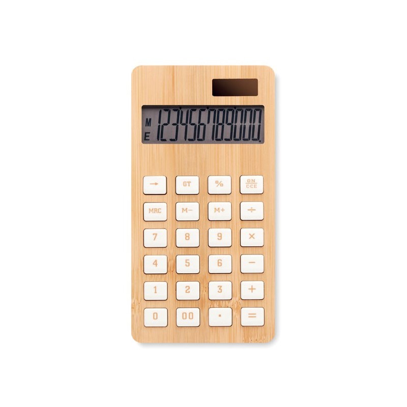 CALCUBIM. Calculator bambus cu 12 cifre MO6216-40, wood CALCUBIM. Calculator bambus cu 12 cifre MO6216-40, wood