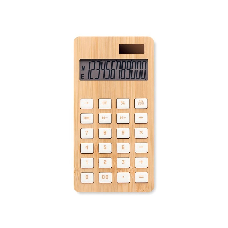 CALCUBIM. Calculator bambus cu 12 cifre  MO6216-40, wood