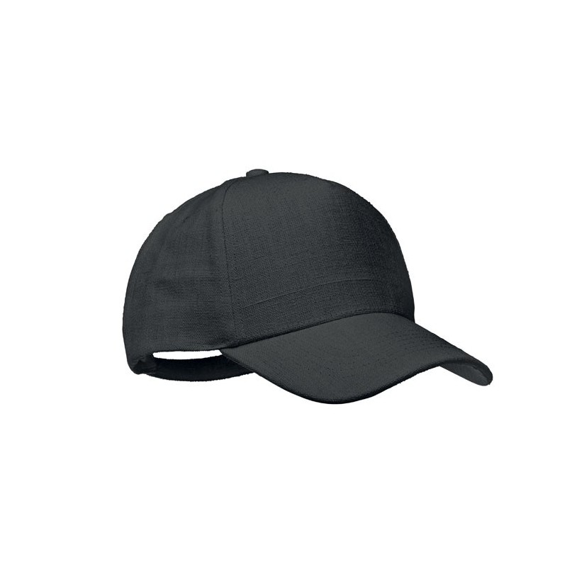 NAIMA CAP. Șapcă baseball din cânepă MO6176-03, black NAIMA CAP. Șapcă baseball din cânepă MO6176-03, black