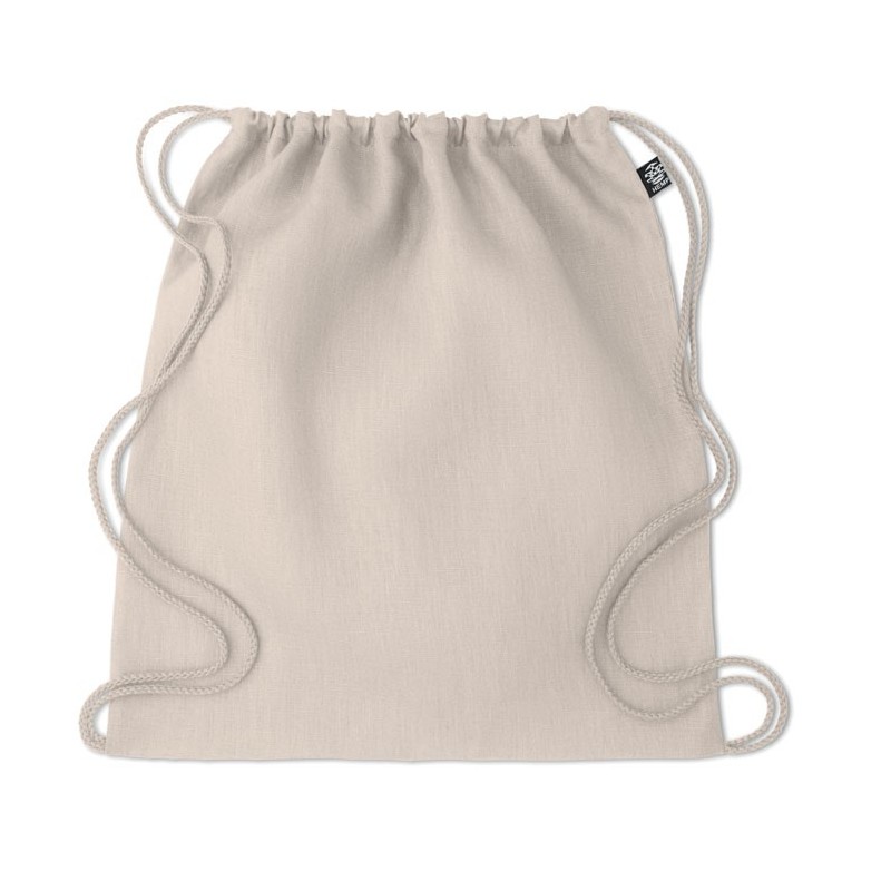 NAIMA BAG. Geantă din cânepă cu șnur      MO6163-13, beige