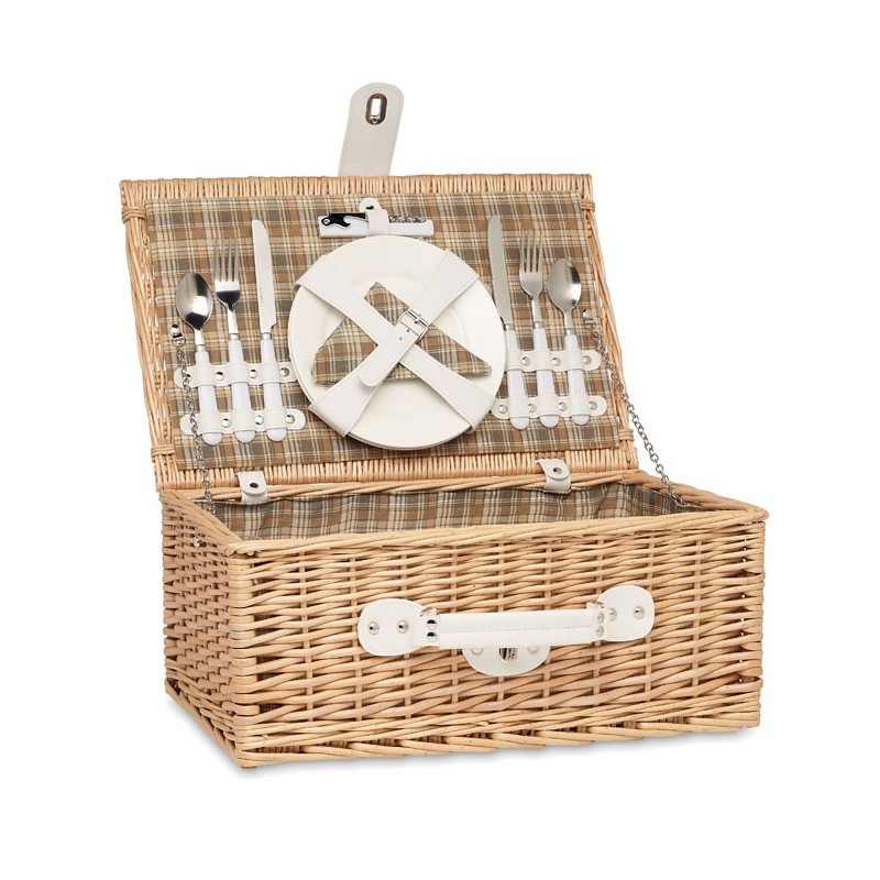 MIMBRE. Coș picnic răchită 2 persoane MO6193-40, wood MIMBRE. Coș picnic răchită 2 persoane MO6193-40, wood