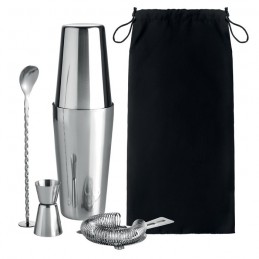 BOSTON. Set cocktail 750 ml            MO6224-17, shiny silver