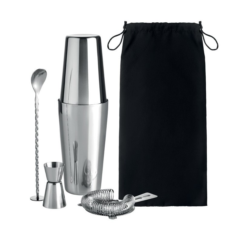 BOSTON. Set cocktail 750 ml            MO6224-17, shiny silver