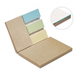 GROW ME. Set Bloc Memo cu semințe iarbă MO6235-06, white