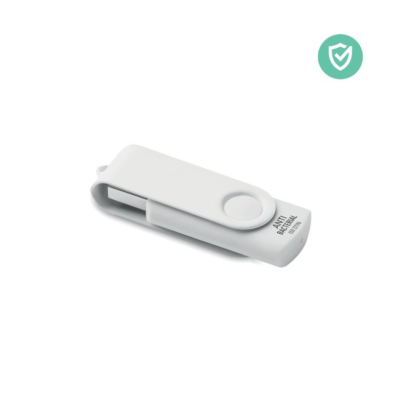 TECH CLEAN. USB antibacterian de 16 GB     MO1204-06, white