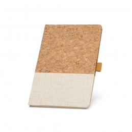 KLEE. A5 Notepad- carnetel A5 coperta in 2 tonuri cu pluta - 93277-150, Natural deschis