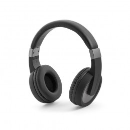 BARISH. Căști din ABS și PU cu microfon, transmisie bluetooth 5.0 - 97935-147, Gun metal