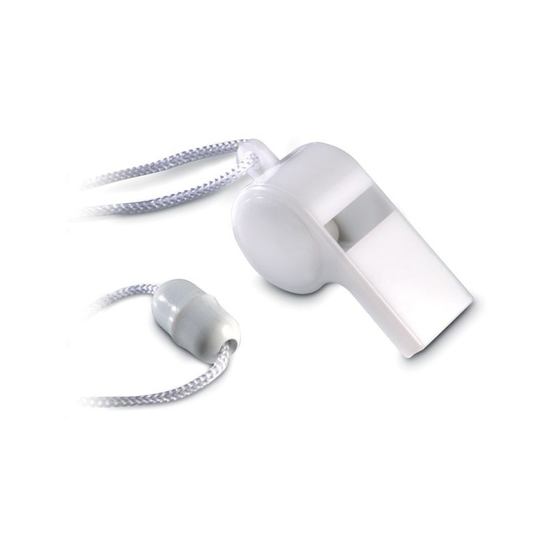 REFEREE - Fluier cu șnur MO7168-06, White REFEREE - Fluier cu șnur MO7168-06, White