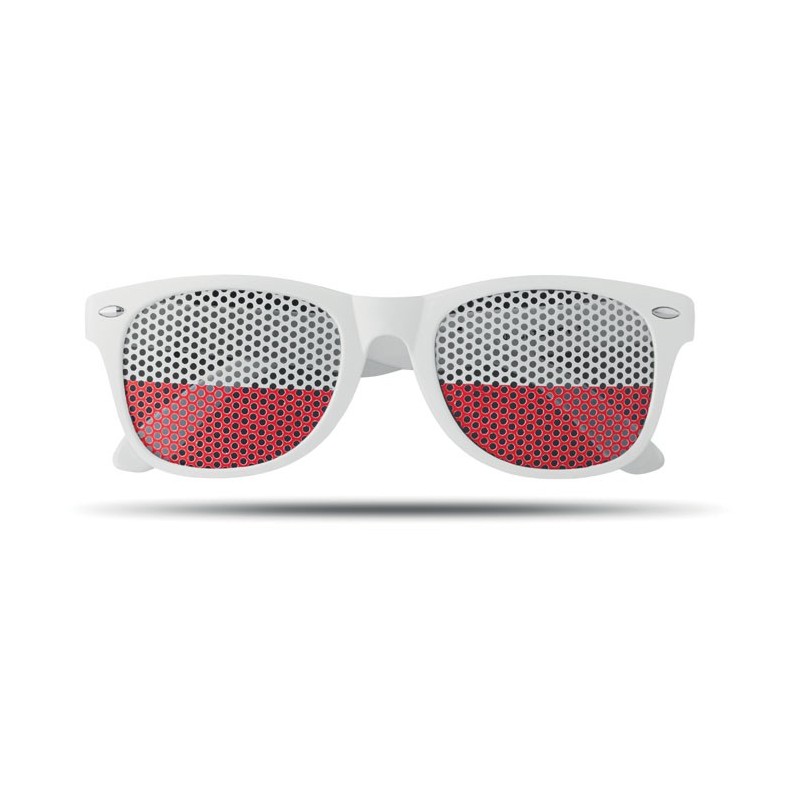 FLAG FUN - Ochelari de soare fotbal MO9275-06, White FLAG FUN - Ochelari de soare fotbal MO9275-06, White