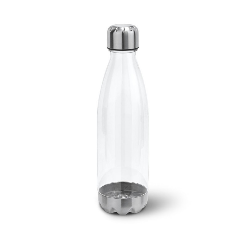 ANCER. Sticlă sport 700 ml cu capac si fund metalic - 94687-110, Transparent