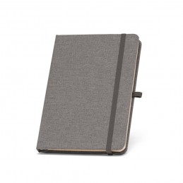 BOYD. A5 Notepad- carnetel A5 coperta material reciclat RPET file liniate - 93276-133, Gri inchis