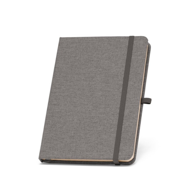 BOYD. A5 Notepad- carnetel A5 coperta material reciclat RPET file liniate - 93276-133, Gri inchis