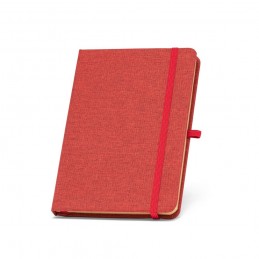 BOYD. A5 Notepad- carnetel A5 coperta material reciclat RPET file liniate - 93276-105, Roșu