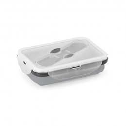 SAFFRON. Caserola Recipient ermetic retractabil 640 ml - 93847-123, Gri deschis