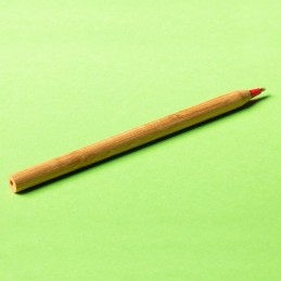 CHAVEZ bamboo ballpen, red - R73438.08, natur