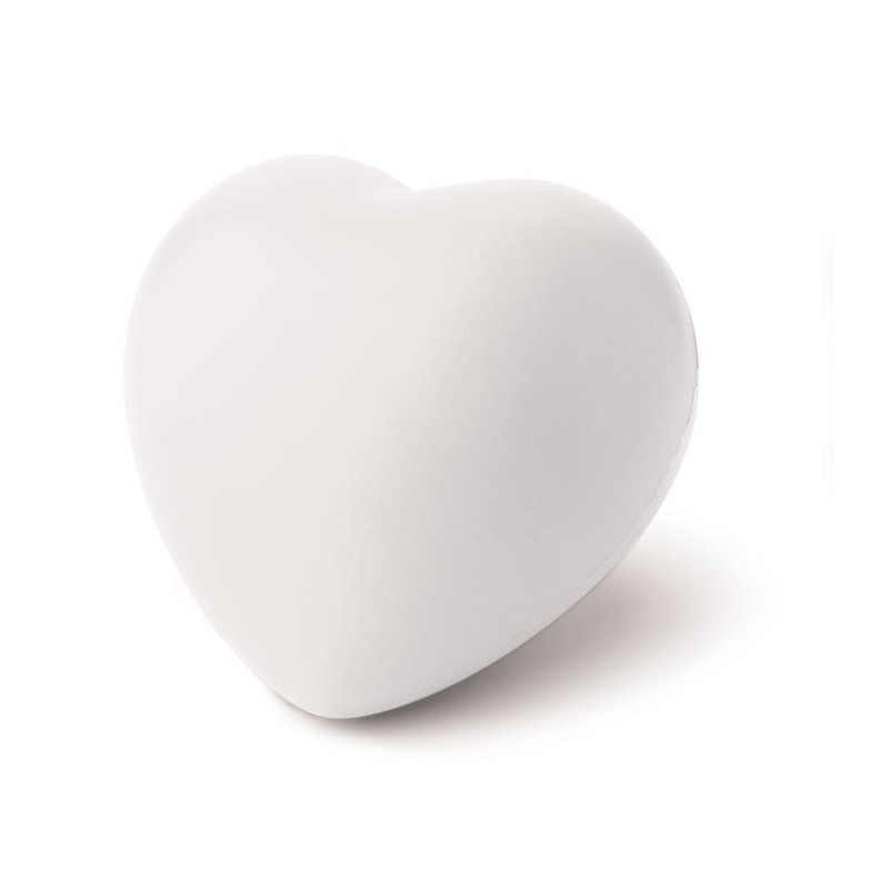 LOVY - Anti-stress heart PU material  IT3459-06, White