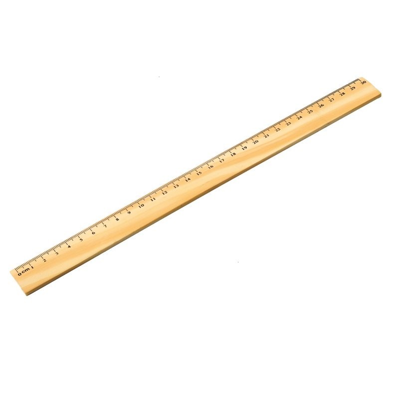 RULER. Liniar - Rigla 30 cm din lemn - R64333, natur