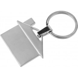 HOUSE RING. Breloc metalic in forma de casa - R73306, Argintiu