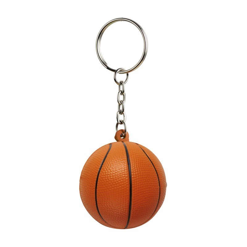BASKET anti-stress toy key ring,  orange/black - R73919, Orange