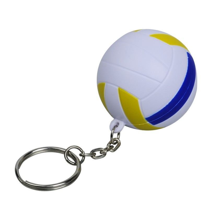 VOLLEY anti-stress toy key ring,  white - R73924, white