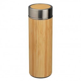 Steel mug in bamboo look 350ml - 6166713, Beige