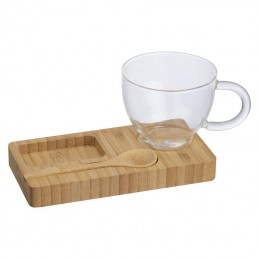 Set espresso din bambus - 8235913, Beige