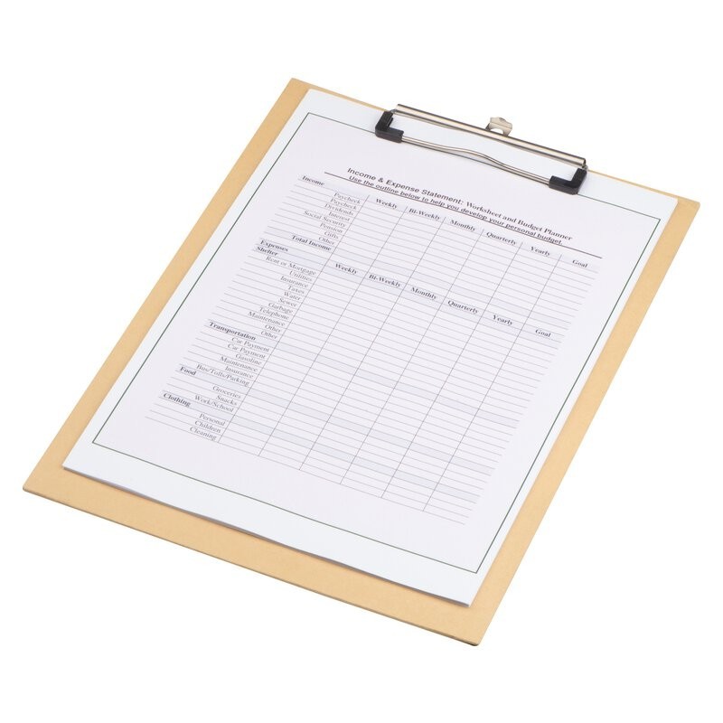 Clipboard din carton - 2230913, Beige