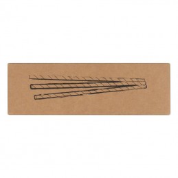 Set de 100buc paie din carton - 8149103, Black