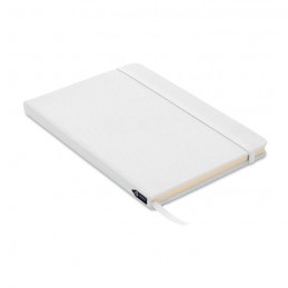 NOTE RPET - Notes A5 cu copertă RPET 600D  MO9966-06, White