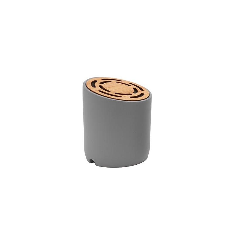 STEVE. Boxă wireless cu Bluetooth 5.0 cu corp rotund din ciment, BS3208 - BAMBOO