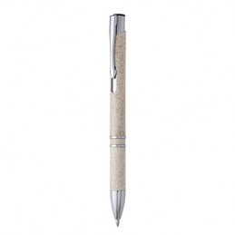HAYEDO. Pix din paie de grau cu 2 inele metalice, HW8030 - BEIGE