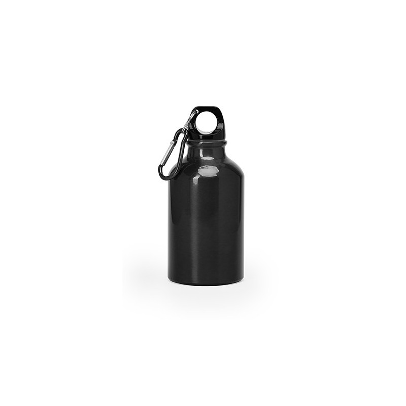 YACA. Bidon de aluminiu cu carabină 330 ml, MD4004 - BLACK