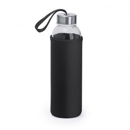 CAMU. Bidon de sticlă de 500 ml in husă neopren, MD4040 - BLACK