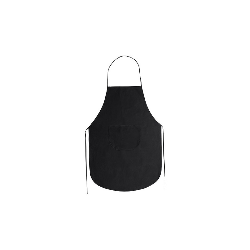 KELLER. Șorț din material non-woven cu buzunar central, DE9130 - BLACK