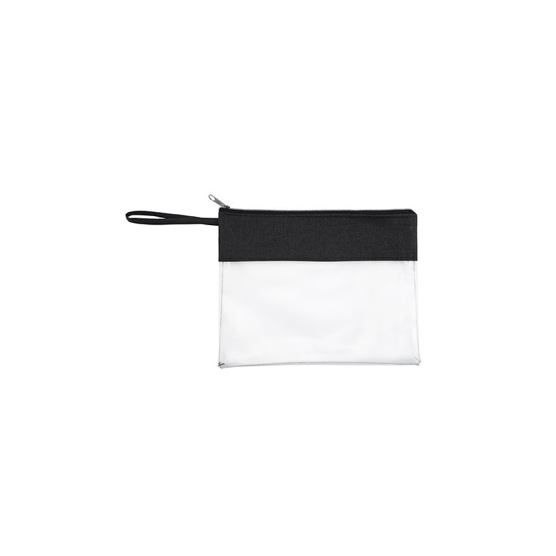 GRUS. Geantă cosmetice cu PVC transparent, BO7512 - BLACK GRUS. Geantă cosmetice cu PVC transparent, BO7512 - BLACK