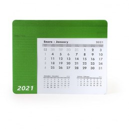 SERBAL. Mousepad dreptunghiular cu calendar., IA3017 - FERN GREEN