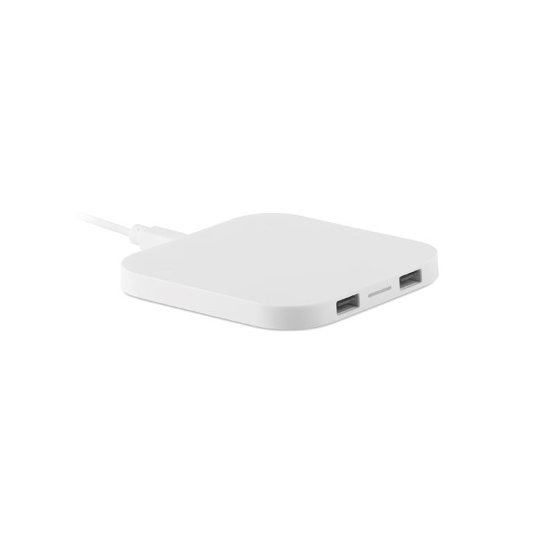 UNIPAD - Încărcător fără fir cu portUSB MO9309-06, White UNIPAD - Încărcător fără fir cu portUSB MO9309-06, White