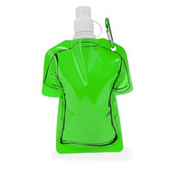 MANDY. Bidon pliabil cu carabina in forma de tricou 470 ml, MD4086 - FERN GREEN