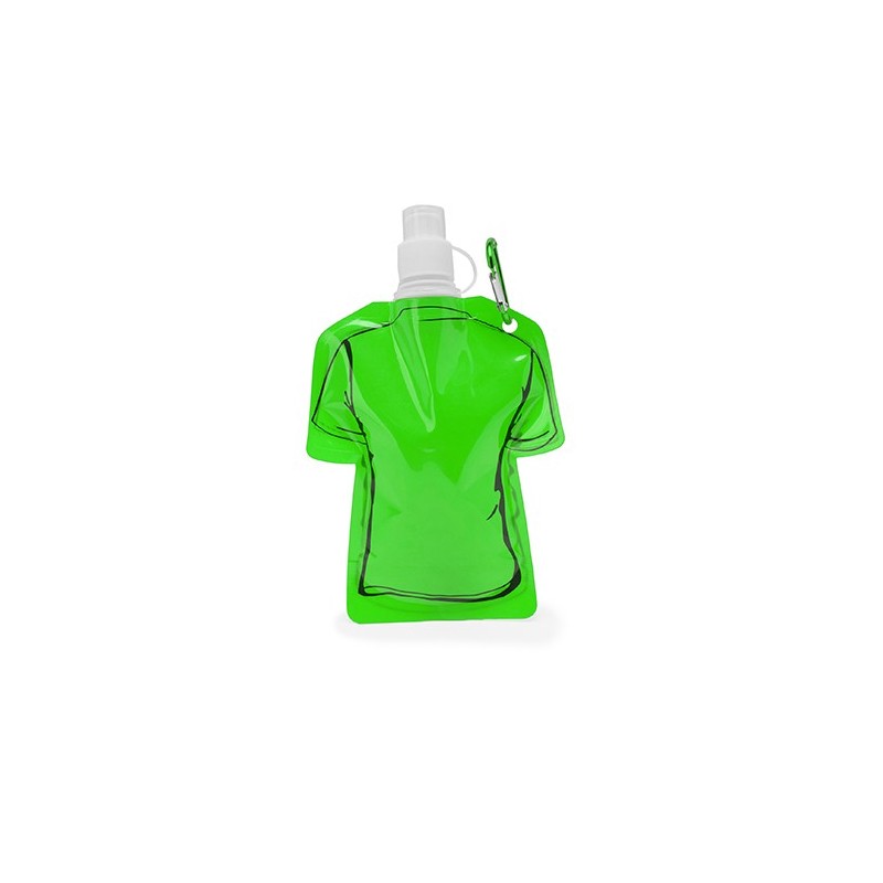 MANDY. Bidon pliabil cu carabina in forma de tricou 470 ml, MD4086 - FERN GREEN MANDY. Bidon pliabil cu carabina in forma de tricou 470 ml, MD4086 - FERN GREEN