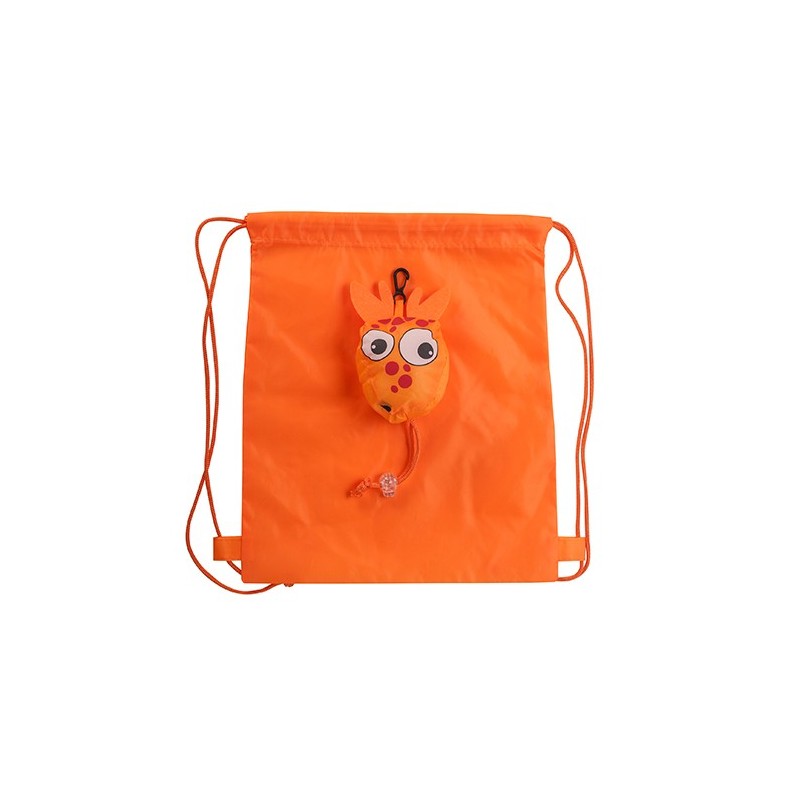 PLEGABLE ELANIO. Rucsac pentru copii din poliester 190T, BO7528 - GIRAFFE