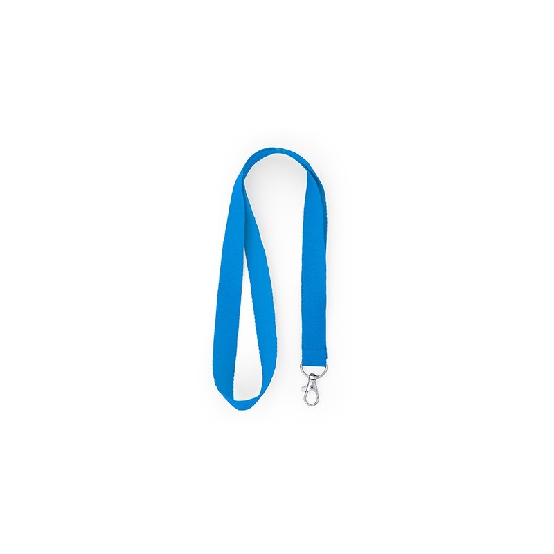 HOST. Lanyard din poliester cu carabină., LY7053 - LIGHT ROYAL HOST. Lanyard din poliester cu carabină., LY7053 - LIGHT ROYAL