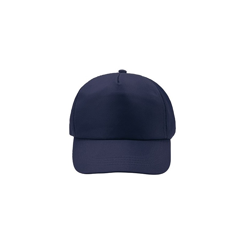 CALISTO. Șapcă din RPET cu 5 panouri, GO7050 - NAVY BLUE