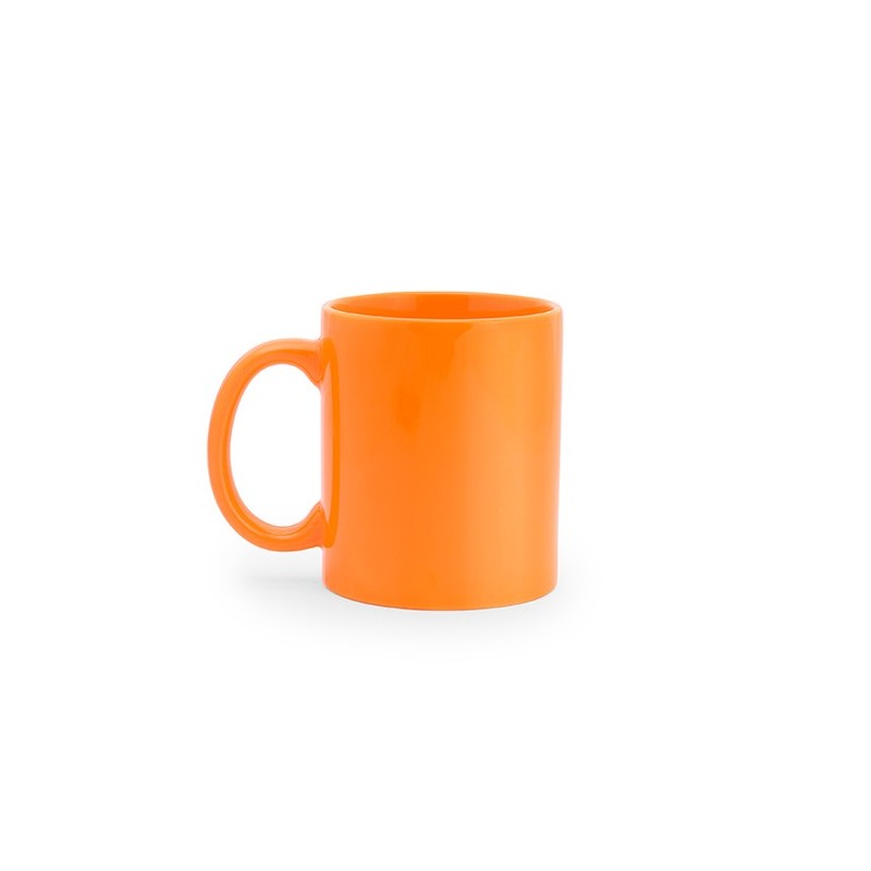 PAPAYA. Cană de ceramică de 370 ml, în cutie albă, MD4006 - ORANGE PAPAYA. Cană de ceramică de 370 ml, în cutie albă, MD4006 - ORANGE